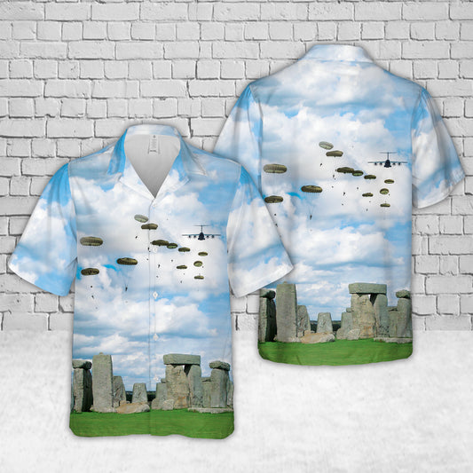Royal Air Forces A400M Atlas C Mk1 Paratroopers Hawaiian Shirt