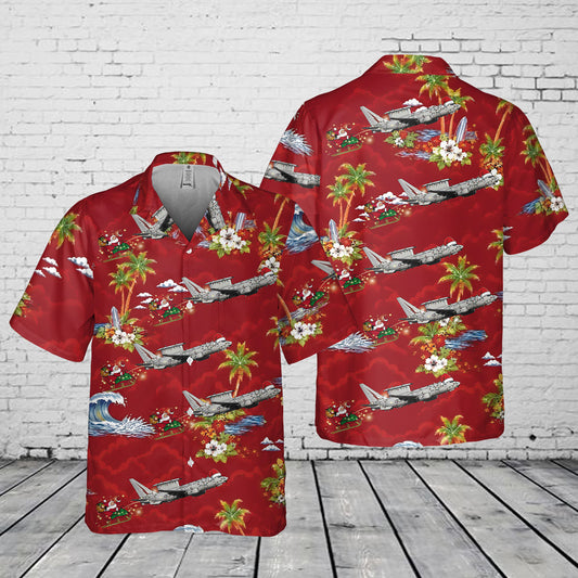 Royal Australian Air Force Boeing 737 AEW&C E-7 Wedgetail Christmas Pocket Hawaiian Shirt