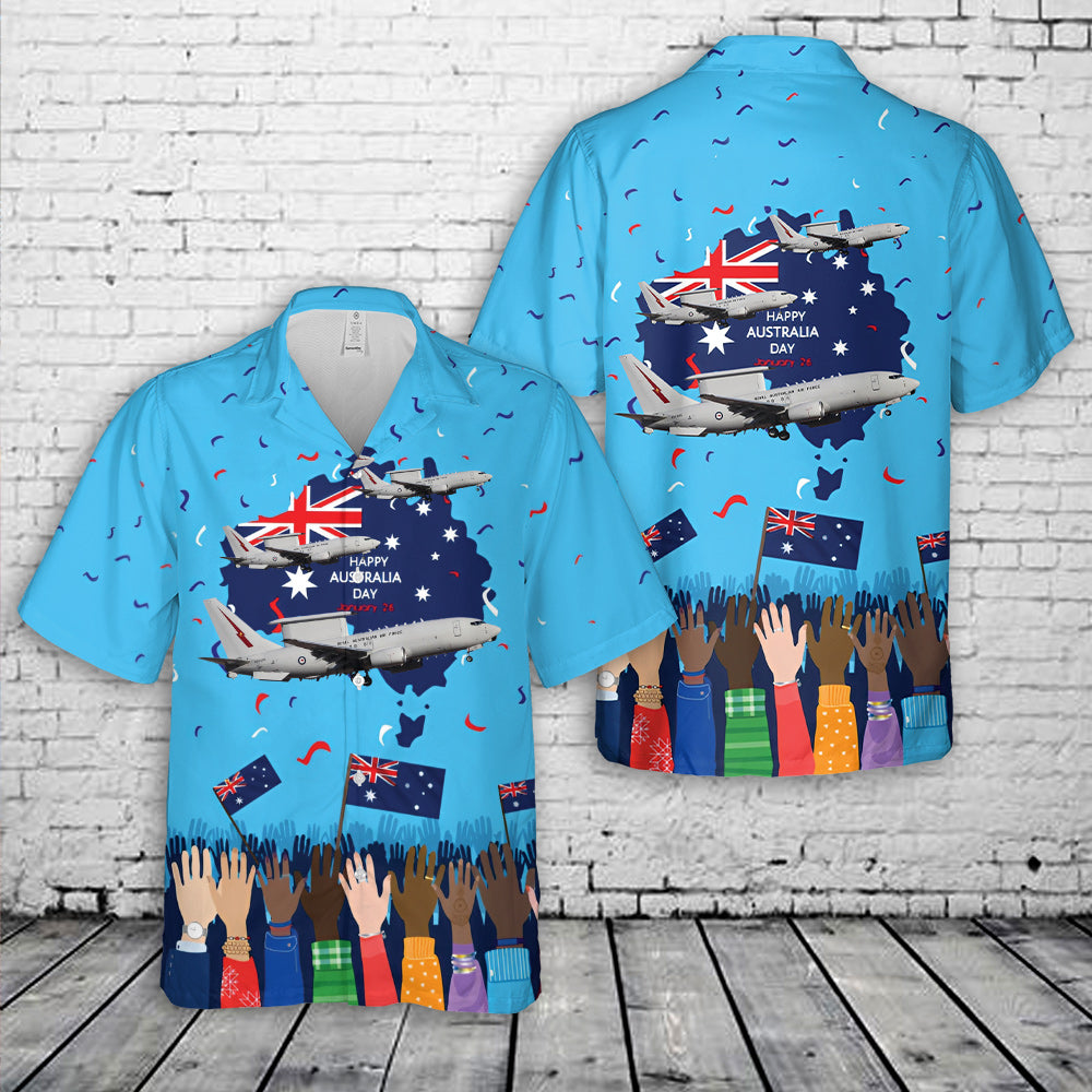 Royal Australian Air Force Boeing 737 AEW&C E-7 Wedgetail Hawaiian Shirt