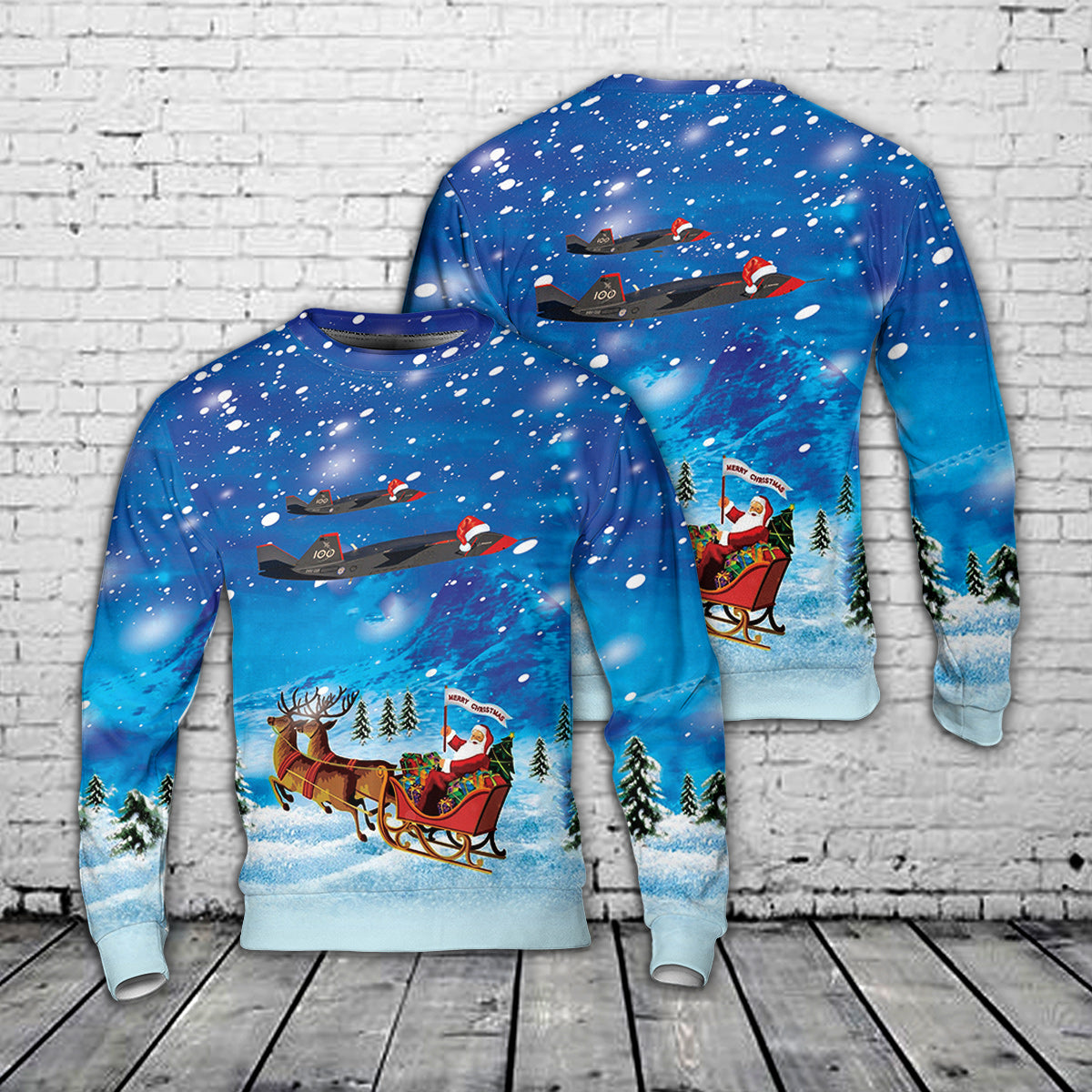 Royal Australian Air Force Boeing MQ-28 Ghost Bat Christmas Sweater
