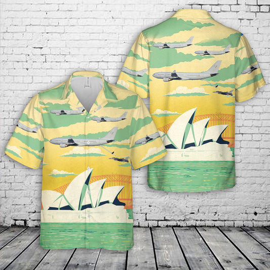 Royal Australian Air Force KC-30 A39-002 refuelling an USAF F-16 Hawaiian Shirt