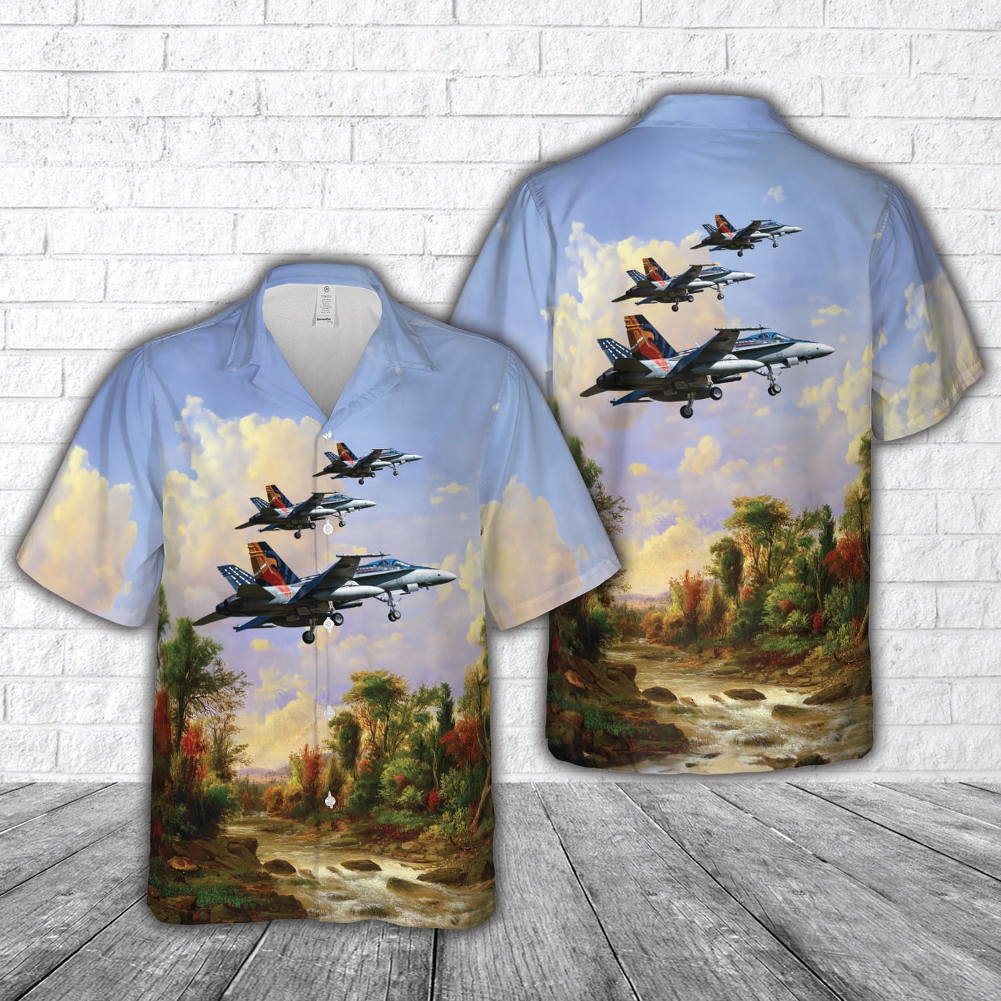 Royal Australian Air Force McDonnell Douglas F A-18A Hornet Worimi Hornet Hawaiian Shirt