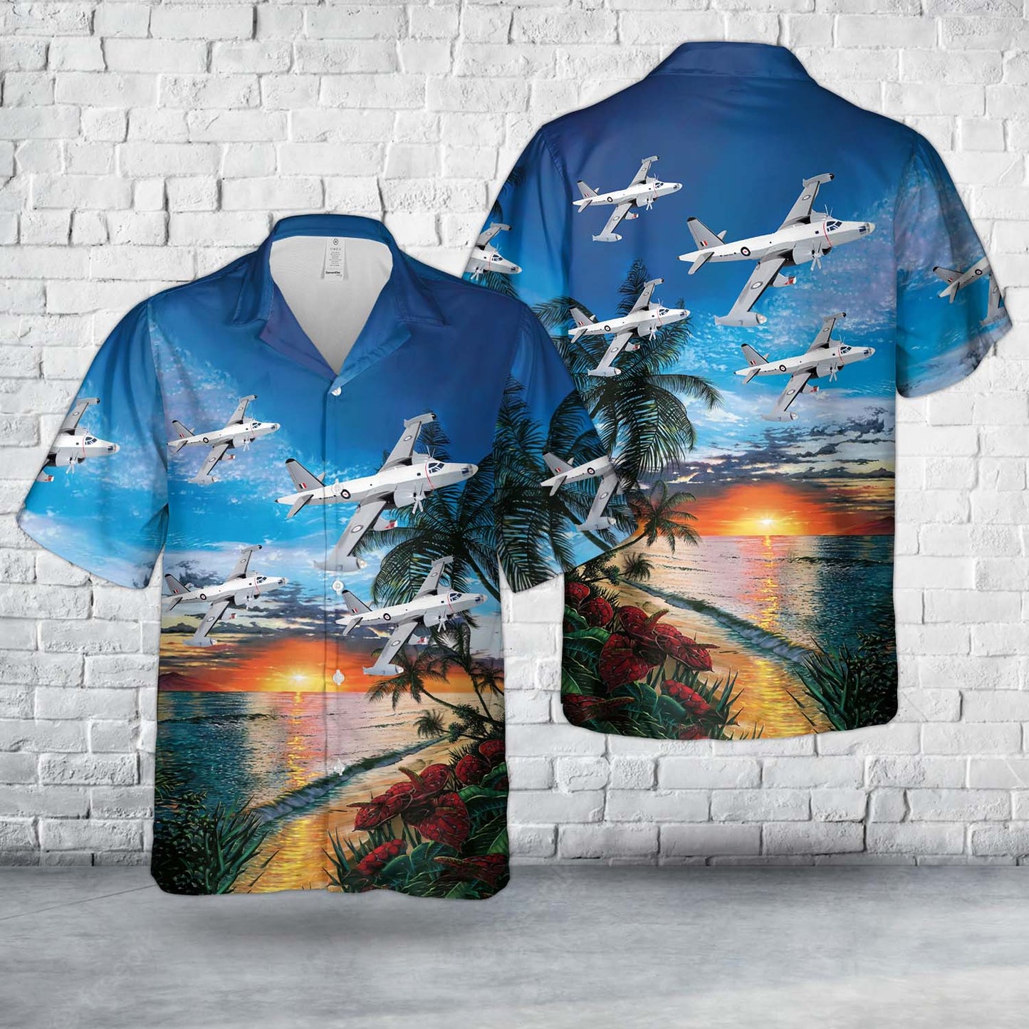 Royal Australian Air Force No. 11 Squadron P-2V5 Hawaiian Shirt