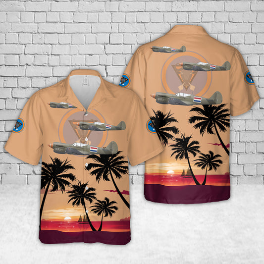 Royal Australian Air Force No. 120 (Netherlands East Indies) Squadron RAAF Curtiss P-40N-35-CU C3-560 Hawaiian Shirt