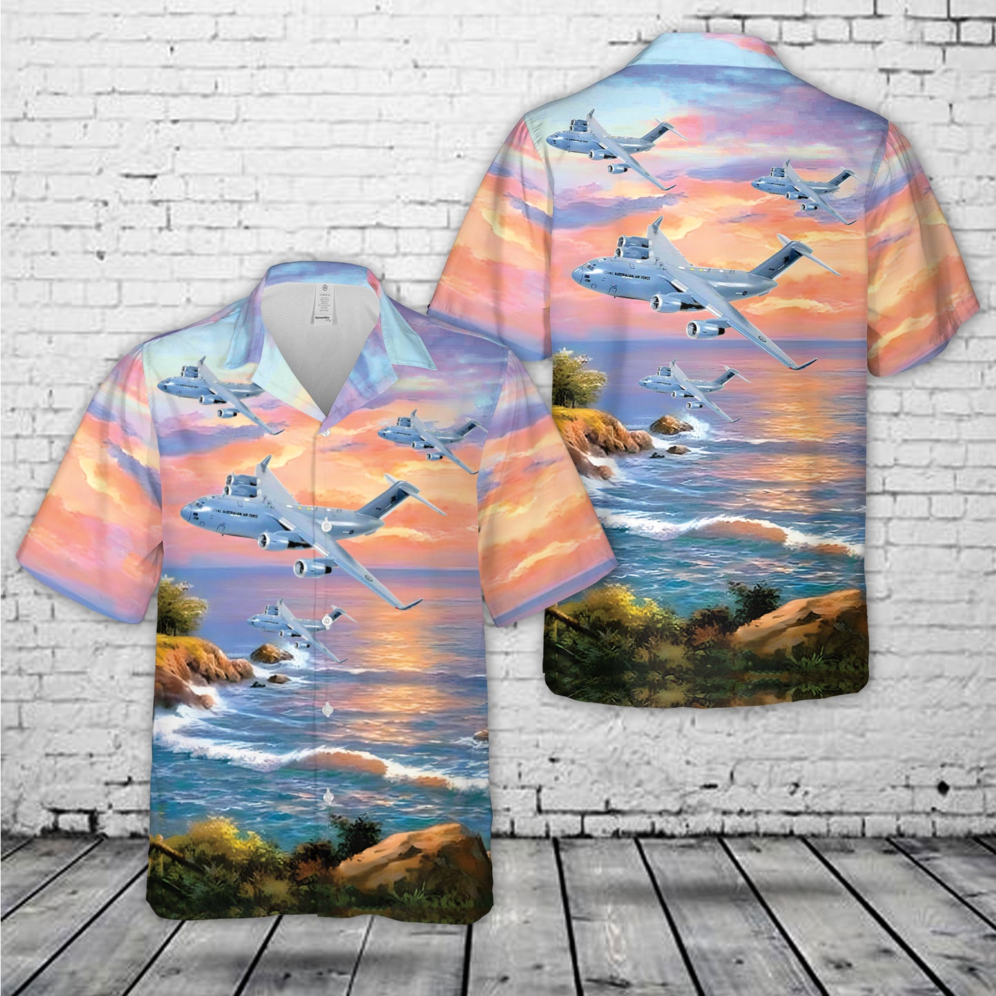 Royal Australian Air Force No. 36 Squadron C-17 Globemaster Hawaiian Shirt