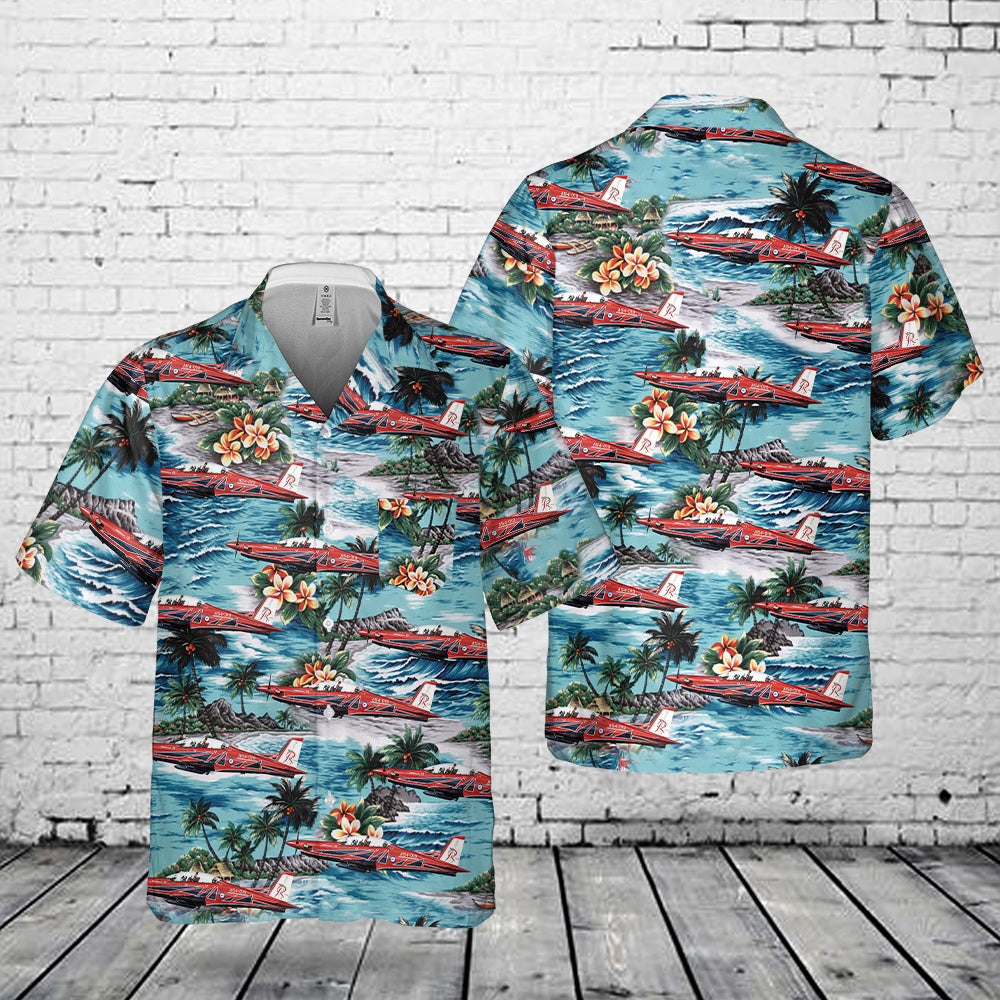Royal Australian Air Force Roulette Pilatus PC-21 Pocket Hawaiian Shirt