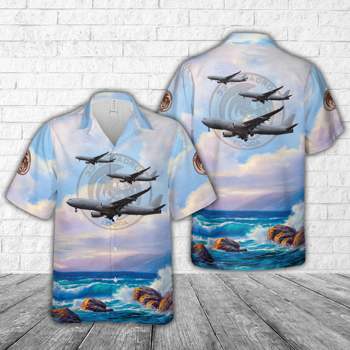 Royal Australian Air Force (RAAF) No. 33 Squadron KC 30A Hawaiian Shirt