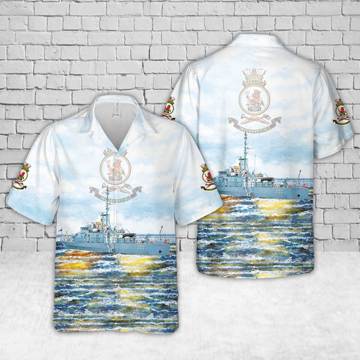 Royal Australian Navy HMAS Fremantle (FCPB 203) Fremantle-class patrol boat Hawaiian Shirt