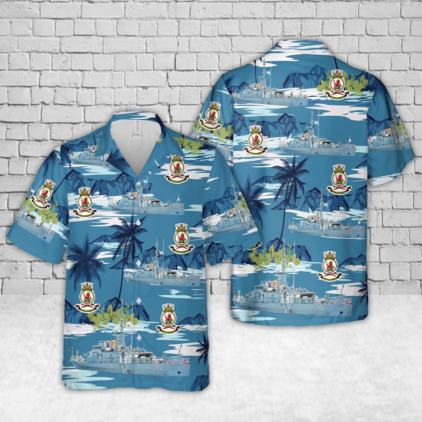 Royal Australian Navy HMAS Fremantle (FCPB 203) Fremantle-class patrol boat Hawaiian Shirt