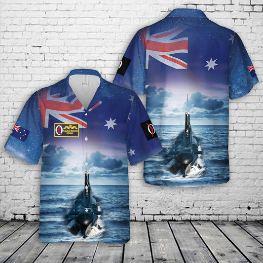 Royal Australian Navy HMAS Onslow (SS 60/SSG 60) Hawaiian Shirt