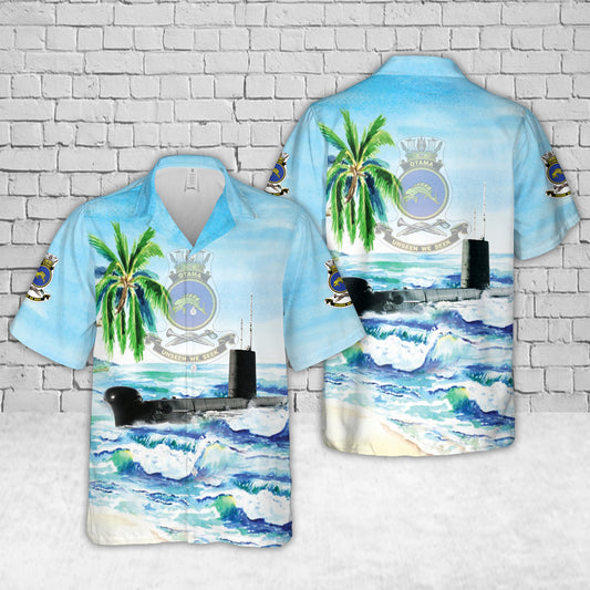 Royal Australian Navy HMAS Otama (SS 62/SSG 62) Hawaiian Shirt