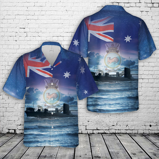 Royal Australian Navy HMAS Otway (S 59) Hawaiian Shirt