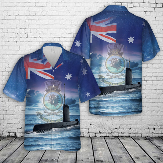 Royal Australian Navy HMAS Oxley (S 57) Hawaiian Shirt