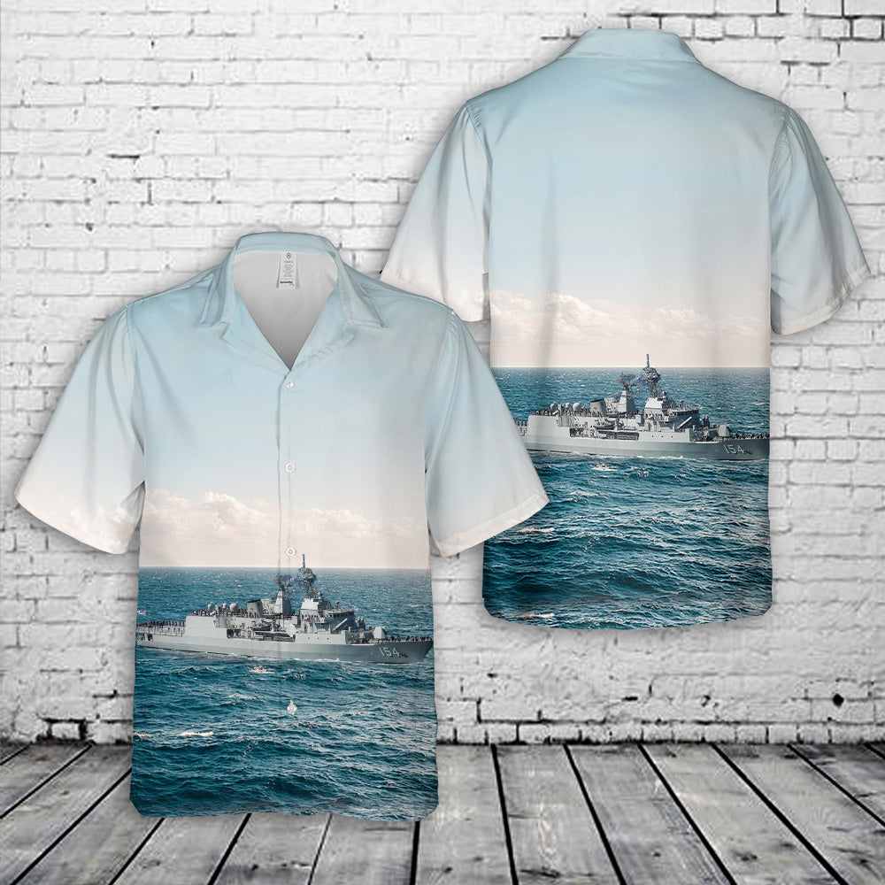Royal Australian Navy HMAS Parramatta MEKO 200 type frigate Hawaiian Shirt