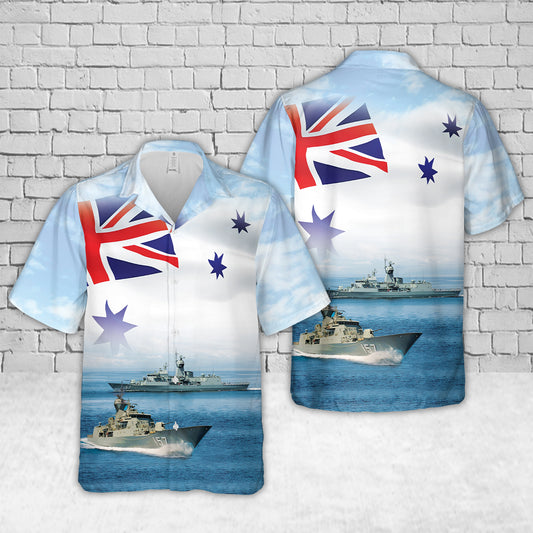 Royal Australian Navy HMAS Perth (FFH 157) Hawaiian Shirt