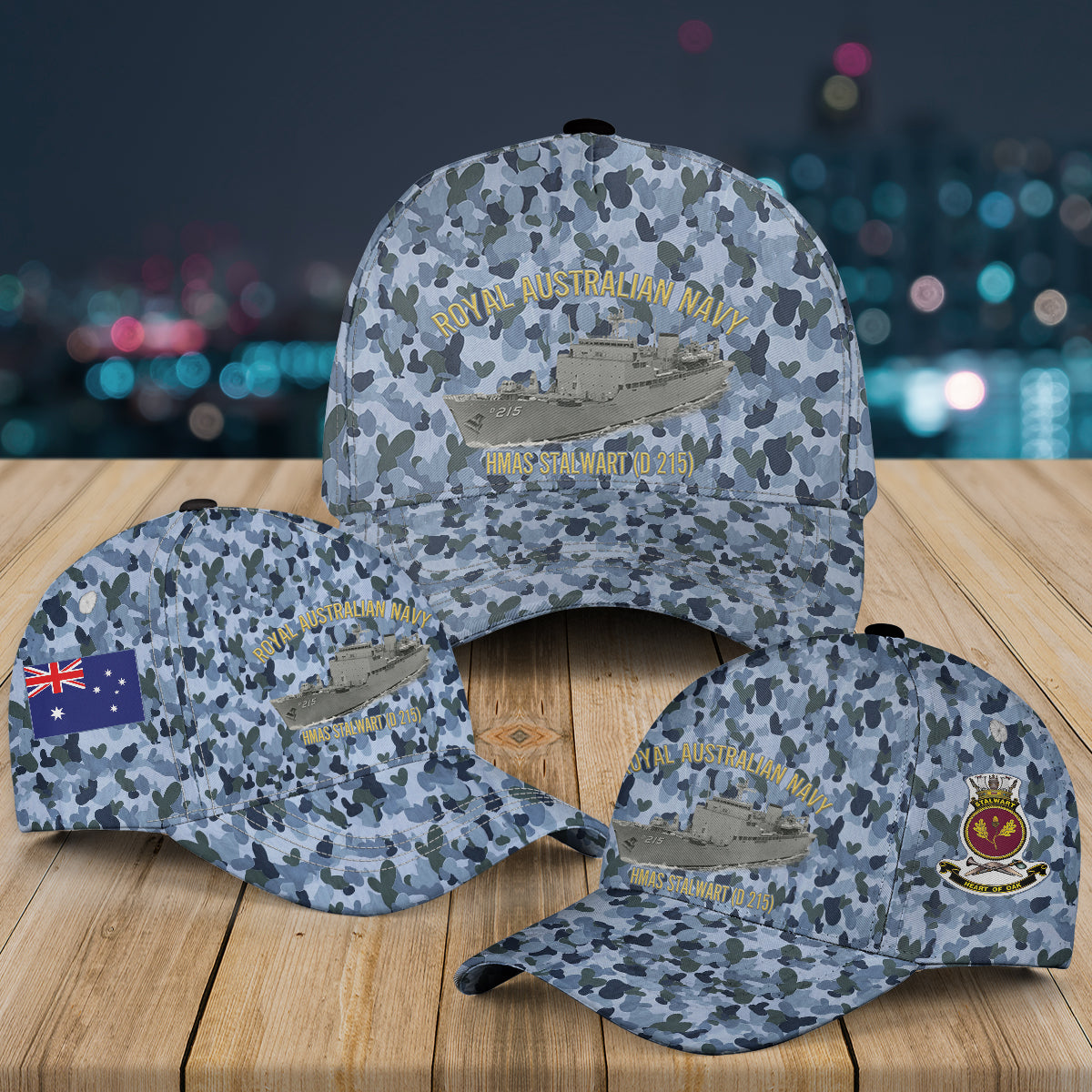 Royal Australian Navy HMAS Stalwart (D 215) Baseball Cap