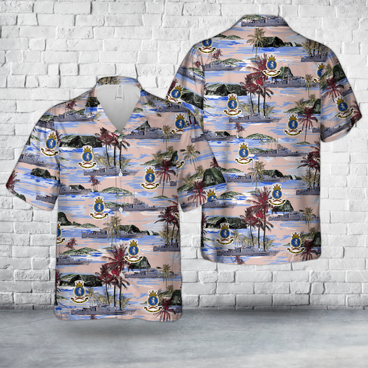 Royal Australian Navy HMAS Warrnambool (FCPB 204) Fremantle-class patrol boat Hawaiian Shirt
