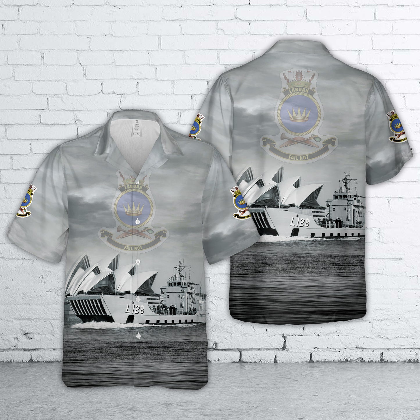 Royal Australian Navy HMAS Labuan (L 128) Hawaiian Shirt