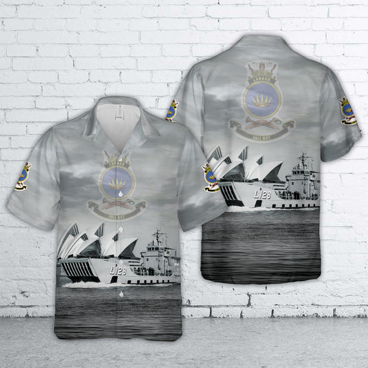 Royal Australian Navy HMAS Labuan (L 128) Hawaiian Shirt