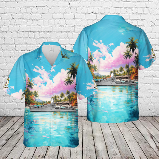 Royal Australian Navy (RAN) HMAS Arunta (I30/D5/D130) Hawaiian Shirt