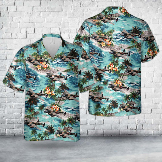Royal Canadian Air Force 419 Squadron X-terminator Avro Lancaster In WWII Hawaiian Shirt