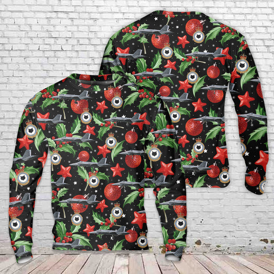 Royal Canadian Air Force 441 Tactical Fighter Squadron McDonnell Douglas CF-18 Hornet Christmas Sweater