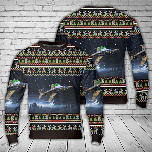 Royal Canadian Air Force BAE Systems CT-155 Hawk Christmas Sweater