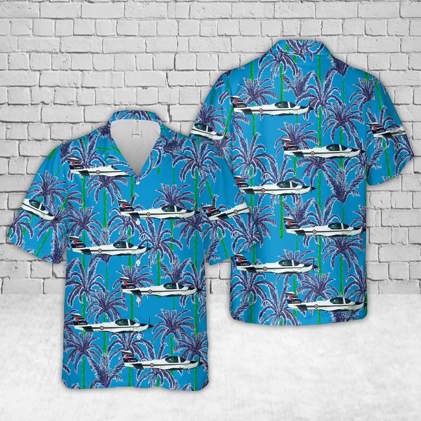 Royal Canadian Air Force Grob G120A Hawaiian Shirt