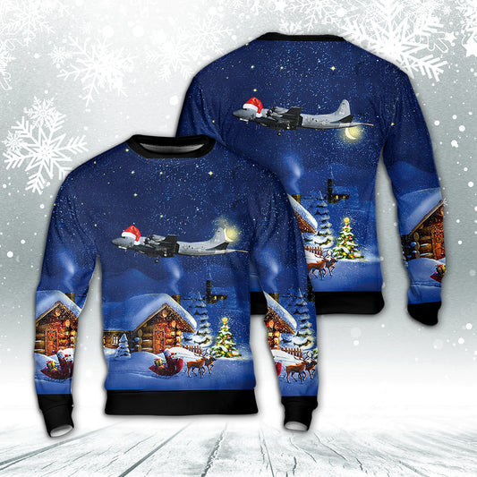Royal Canadian Air Force Lockheed CP-140 Aurora Christmas Sweater