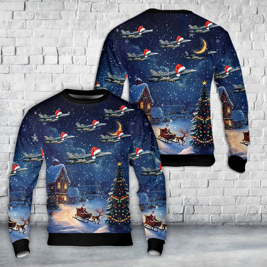 Royal Canadian Air Force McDonnell Douglas CF-18 Hornet Christmas AOP Sweater