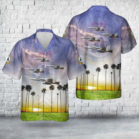 Royal Canadian Air Force (RCAF) 409 Squadron CF-188M Hawaiian Shirt