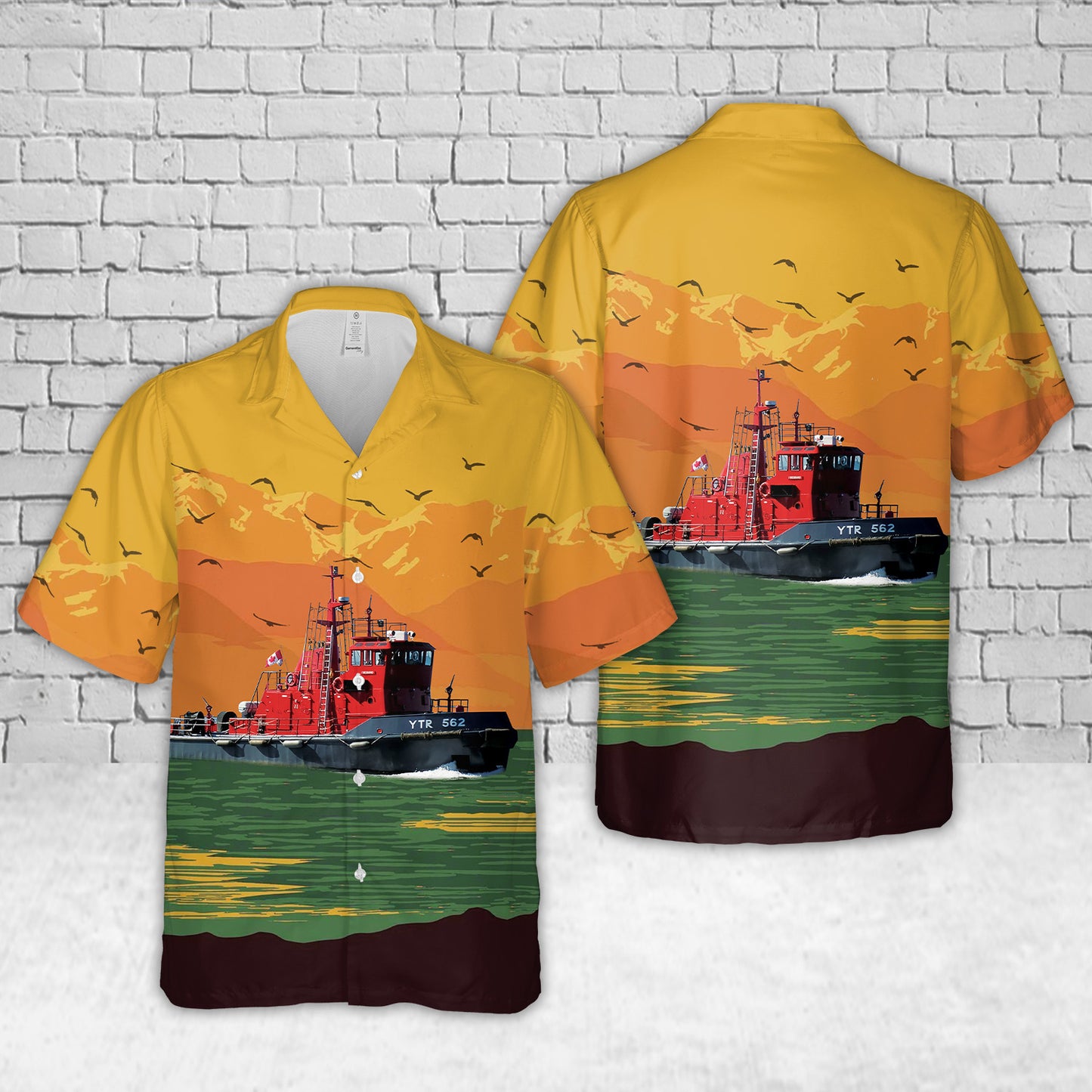 Royal Canadian Navy CFAV Firebrand (YTR 562) Fire-class fireboat Hawaiian Shirt