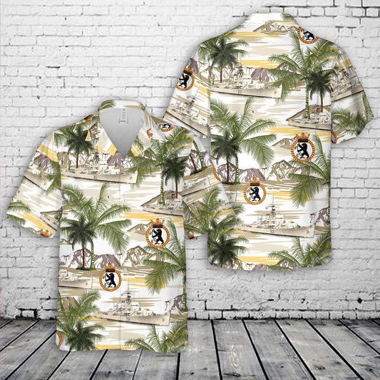 Royal Canadian Navy HMCS Antigonish FFE 301 Prestonian-class frigate Hawaiian Shirt