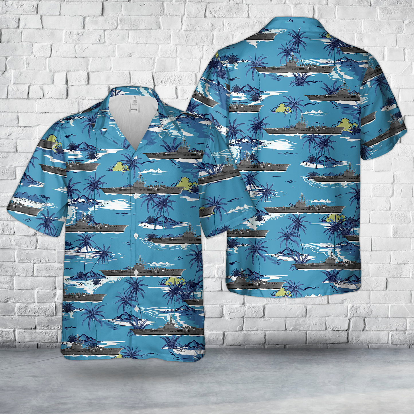 Royal Canadian Navy HMCS Bonaventure (CVL 22) Hawaiian Shirt