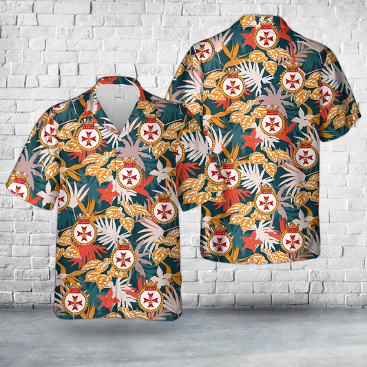 Royal Canadian Navy HMCS Cabot Hawaiian Shirt