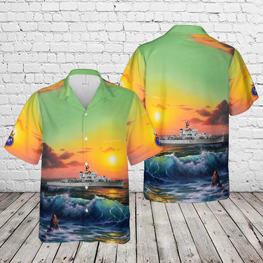 Royal Canadian Navy HMCS Cap de la Madeleine K663 / 317 Hawaiian Shirt
