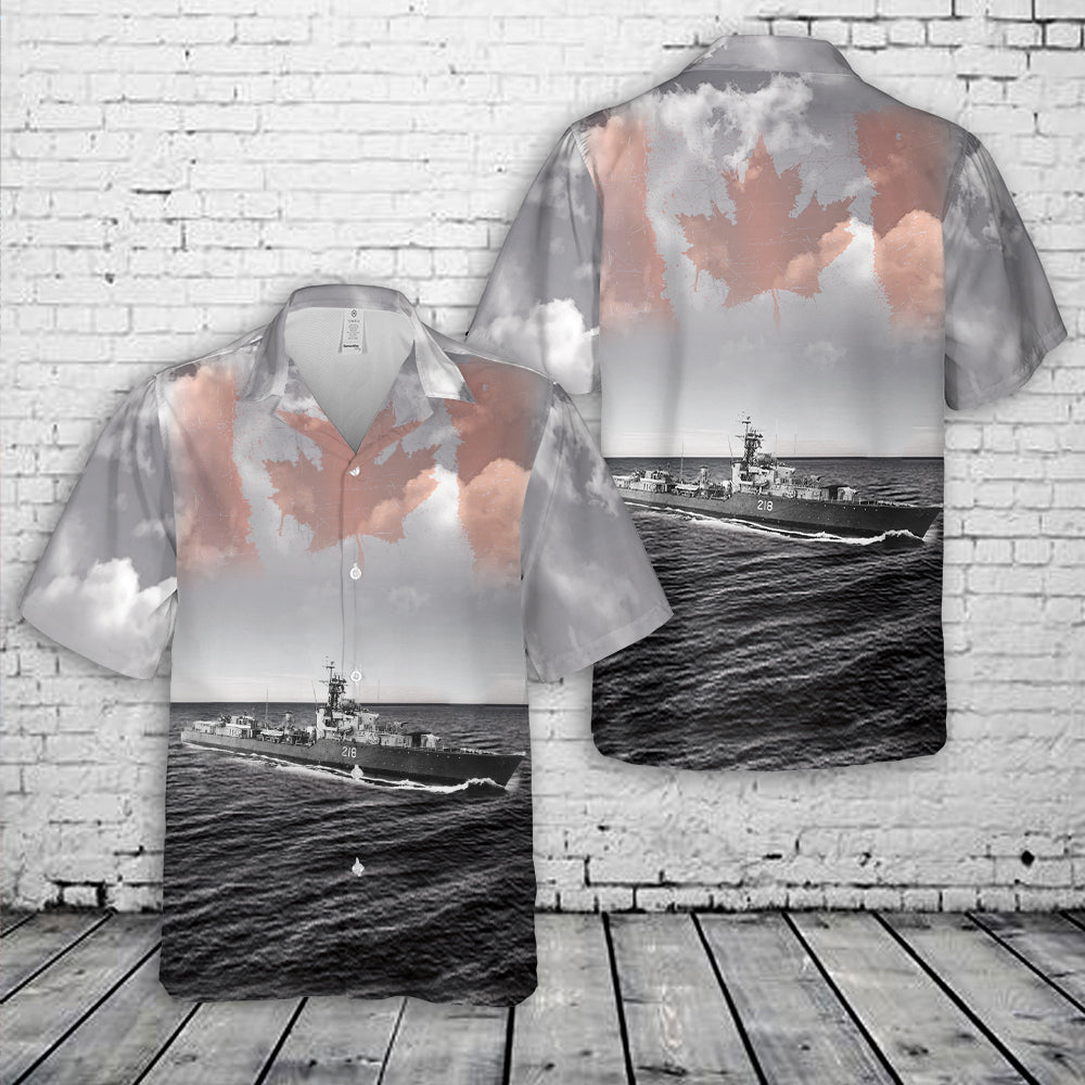 Royal Canadian Navy HMCS Cayuga Hawaiian Shirt