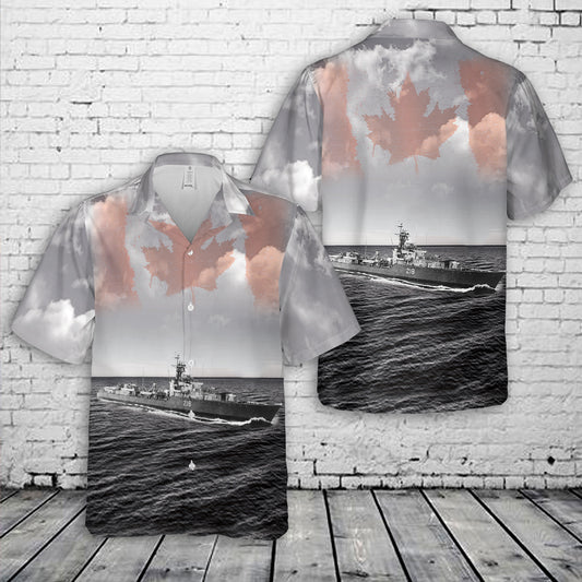 Royal Canadian Navy HMCS Cayuga Hawaiian Shirt