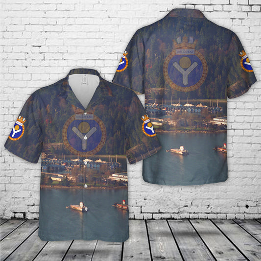 Royal Canadian Navy HMCS Discovery Hawaiian Shirt
