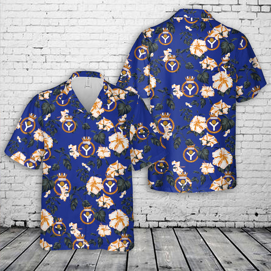 Royal Canadian Navy HMCS Discovery Hawaiian Shirt