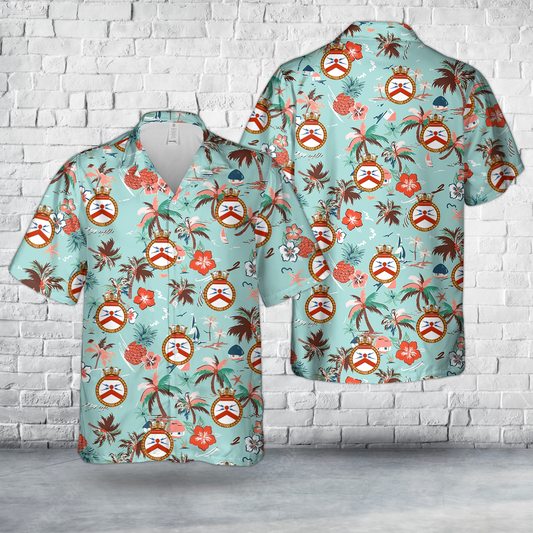 Royal Canadian Navy HMCS Gloucester (NRS) Hawaiian Shirt
