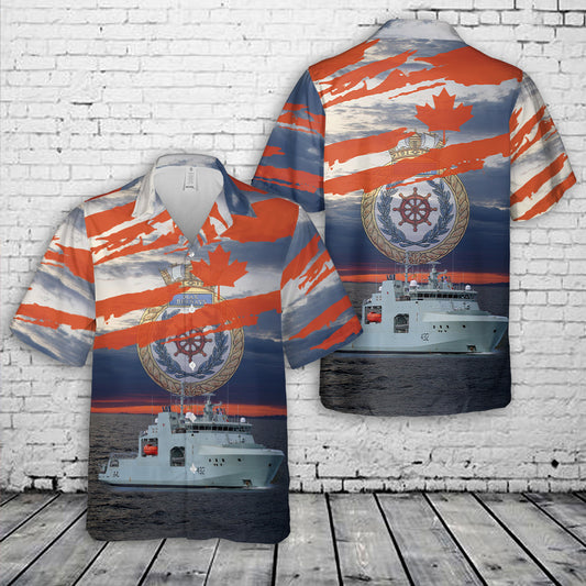 Royal Canadian Navy HMCS Max Bernays Hawaiian Shirt