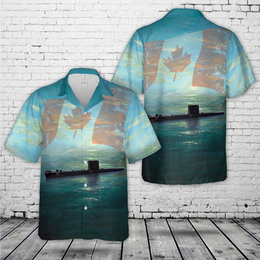 Royal Canadian Navy HMCS ONONDAGA 73 Hawaiian Shirt
