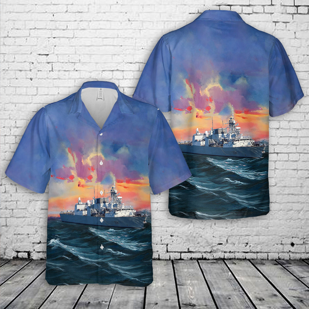 Royal Canadian Navy HMCS Regina Hawaiian Shirt