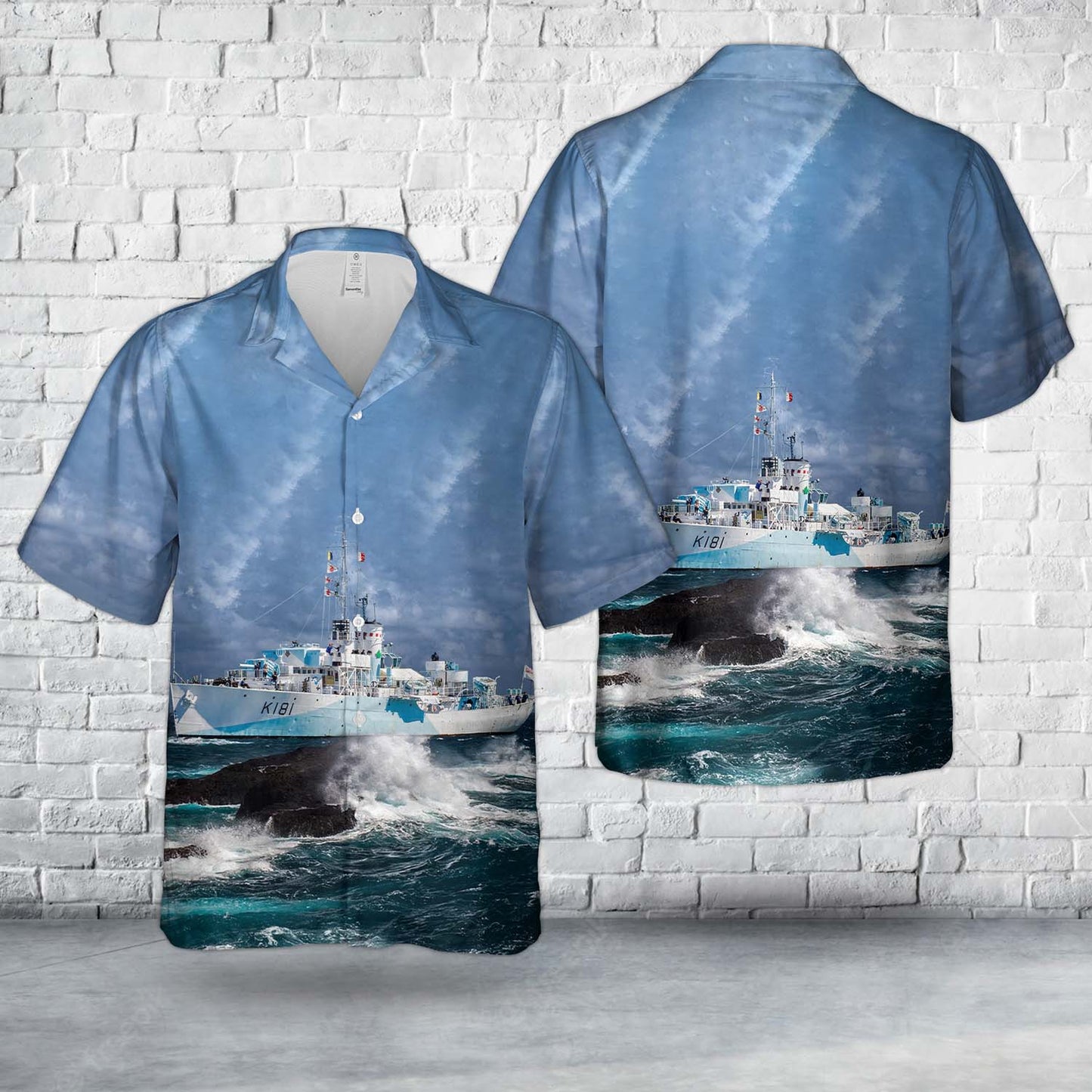 Royal Canadian Navy HMCS Sackville K181 Flower-class corvette Hawaiian Shirt