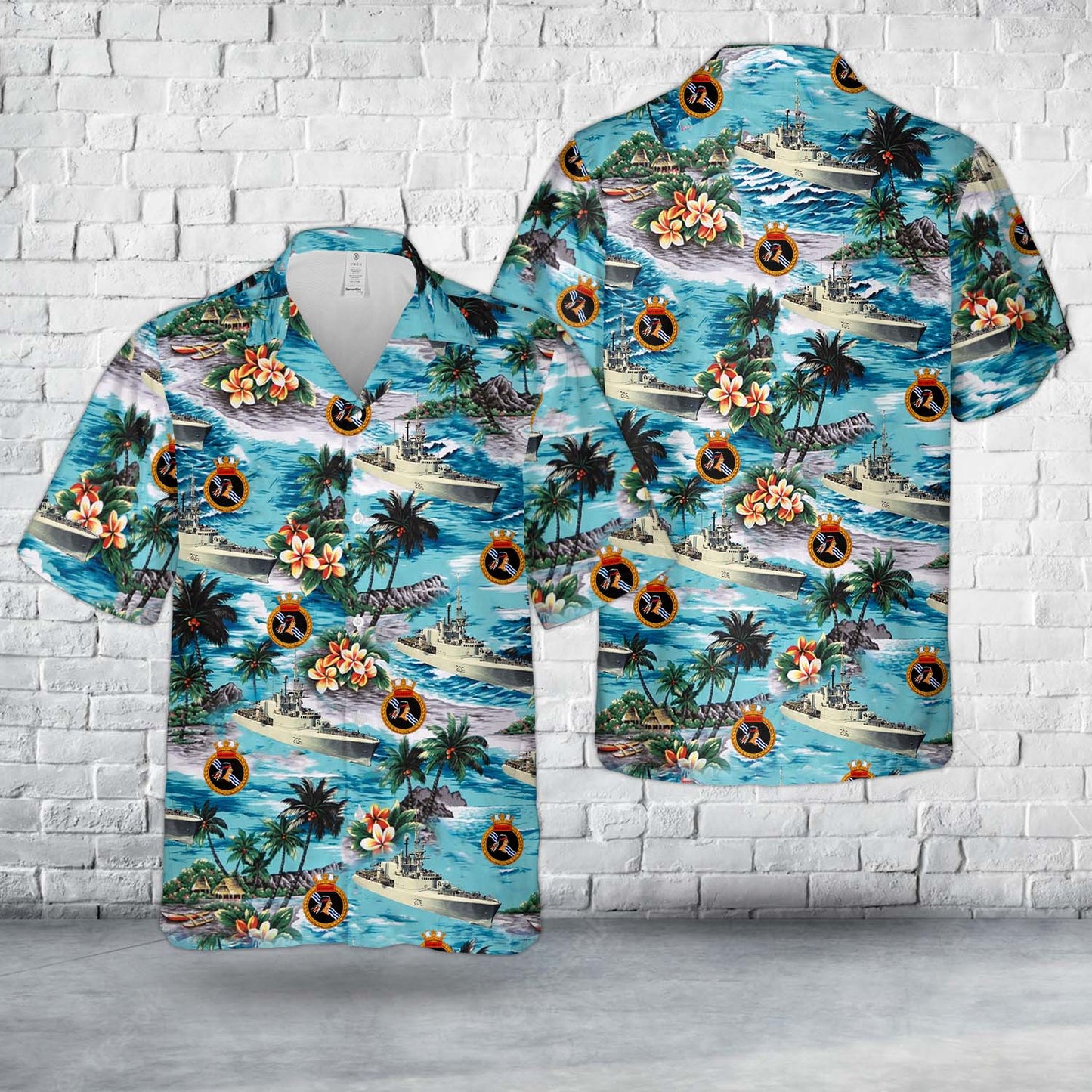 Royal Canadian Navy HMCS Saguenay (DDH 206) Hawaiian Shirt