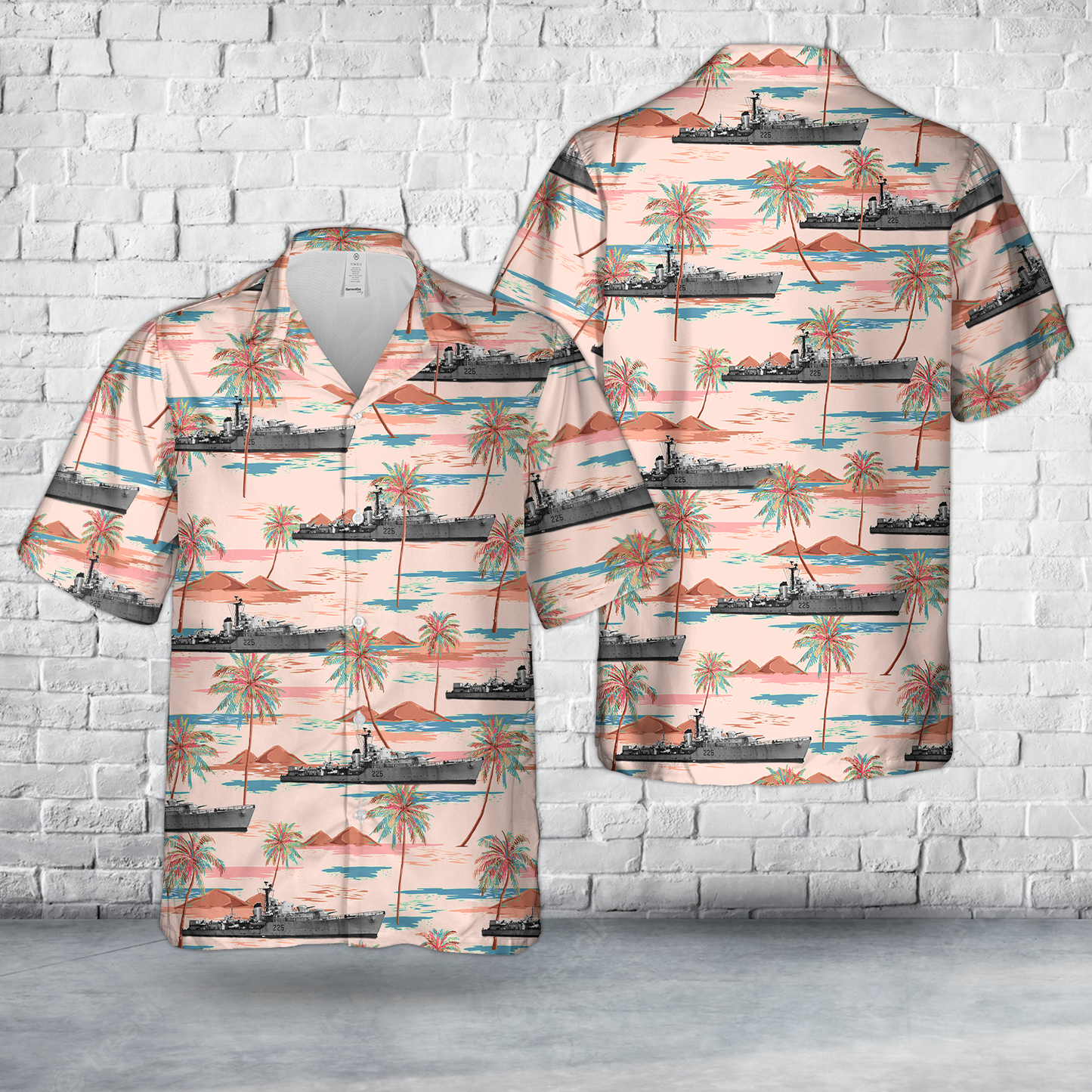 Royal Canadian Navy HMCS Sioux DDE 225 Hawaiian Shirt