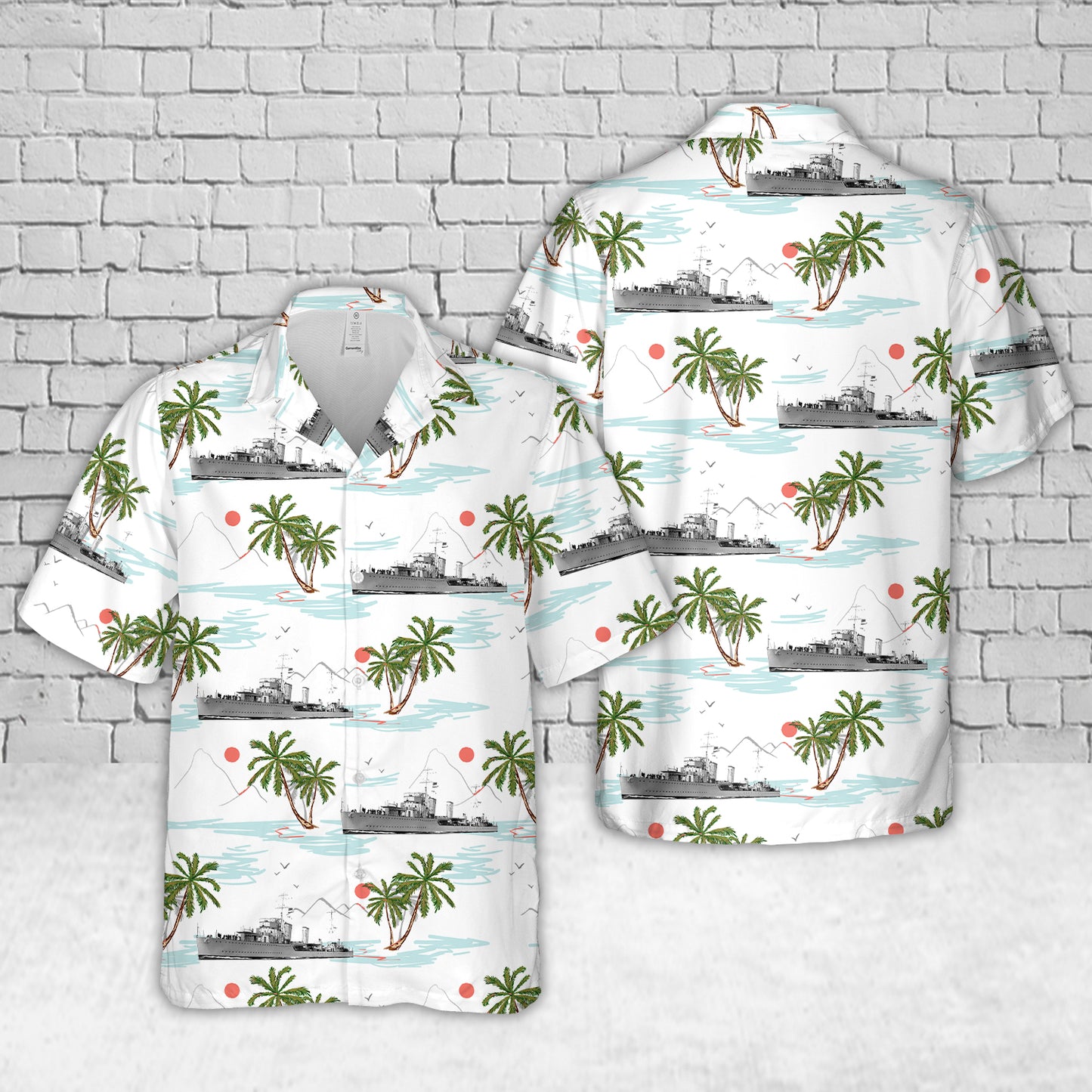 Royal Canadian Navy HMCS Skeena (D59) River-class destroyer from 1931 to 1944 Hawaiian Shirt