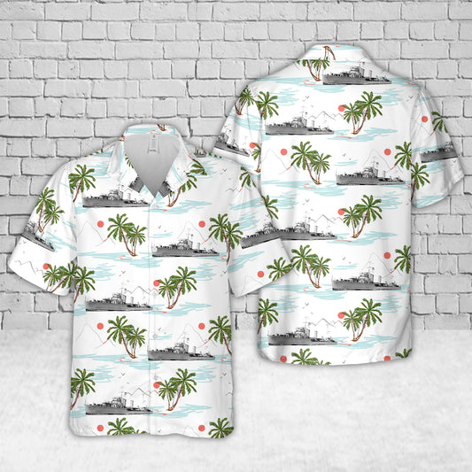Royal Canadian Navy HMCS Skeena (D59) River-class destroyer from 1931 to 1944 Hawaiian Shirt