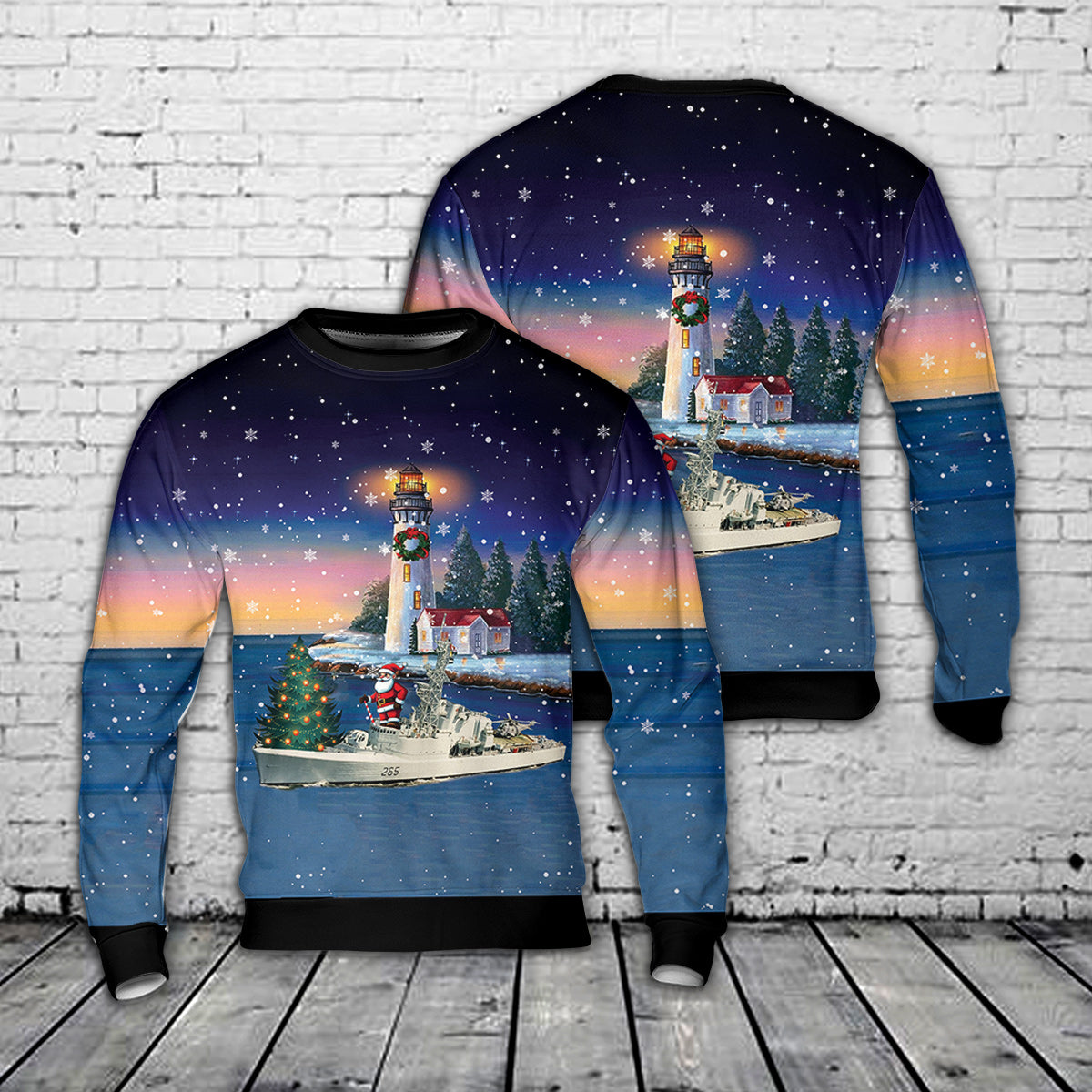 Royal Canadian Navy RCN HMCS Annapolis (DDH 265) Annapolis-class Destroyer Christmas Sweater